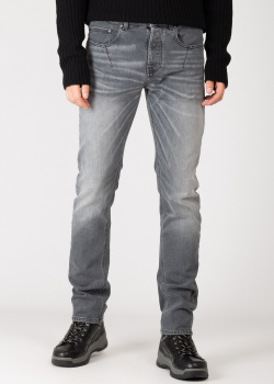 Серые джинсы Les Hommes с потертостями, фото